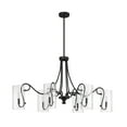 thumbnail image 2 of Calgary 6-Light Oval Chandelier in Matte Black, 2 of 5
