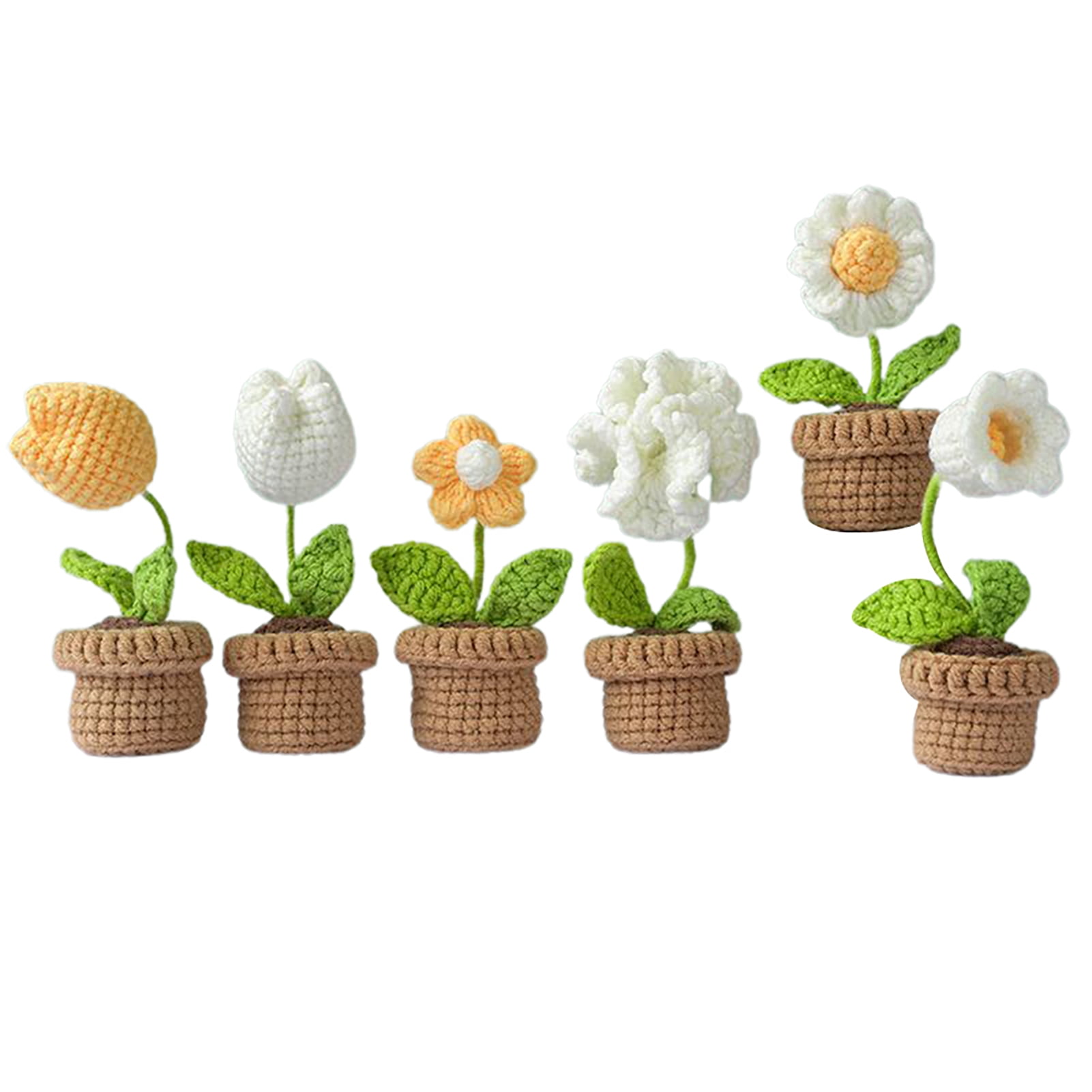 Buildiverse Kawaii DIY Toys - Crochet Flower Pots Craft Toy Kit