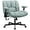 Light Green, variant on Criss Cross Legged Office Chair with Flip-Up Arms and Wheels, Wide Seat Desk Chair with Built-In Dynamic Airbag Lumbar Support, Modern Cross-Leg Chair for Home Office, Apartment, Vanity, Yellow