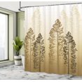thumbnail image 3 of Movie Theater Shower Curtain, Scratched Film Strips Vintage Movie Frame Pattern Grunge Illustration, Cloth Fabric Bathroom Decor Set with Hooks,  Beige Brown White, 3 of 4