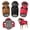 Coffee M, variant on mdesiwst Dogs Thermal Hoodie Fleece Lined Dog Jacket with Hood Button Closure Warm Puppy Winter Coat for Small Medium Dogs