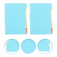 thumbnail image 3 of Miangastore Diviseurs de Reliure en Papier Bleu Ciel avec Onglets Inscriptibles pour Bureau Format A5, 3 of 9