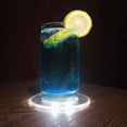 thumbnail image 4 of Lishi LED Light-Up Coaster for Drinks - Round Transparent Glass Mat, 4 of 9