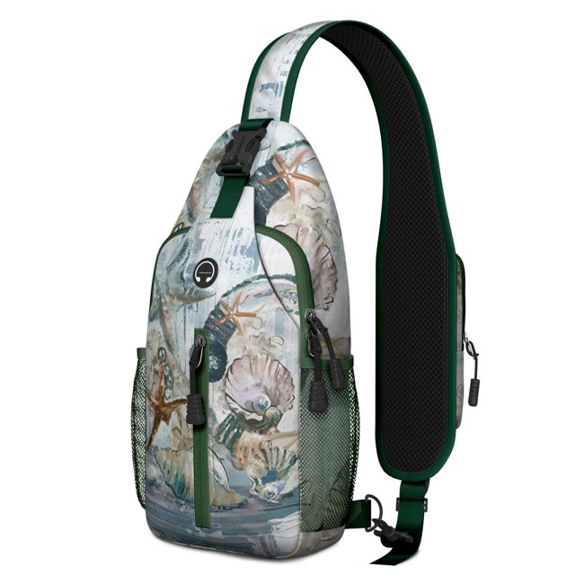 Kawaii Cute Axolotl Lovers Sling Backpack Featuring Adorable Fantasy Creature Design, Lightweight Crossbody Daypack with Adjustable Strap and Multiple Compartments for Travel