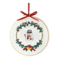 thumbnail image 1 of veasfak Embroidery Tools Plants Hand Needlepoint Cross Stitch Material Arts Hoop Snowman, 1 of 4