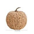 thumbnail image 2 of 1Pc Pumpkin Fall Decor, Woven Wicker Pumpkins for Home, Farmhouse Style, Autumn Thanksgiving Decorations, Fall Centerpieces for Table Porch Mantel Indoor - 4.7'', 2 of 6
