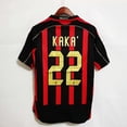 thumbnail image 4 of Ropa de Fútbol AC Milan jersey 06/07 classic retro Champions League Versión final En Casa Manga Larga Manga corta No.22 Kaka AC Milan 2006, 4 of 4