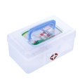 thumbnail image 1 of Caja de botiquines de almacenamiento Wdftyju de primeros auxilios rectangular transparente 3 entramados, 1 of 6
