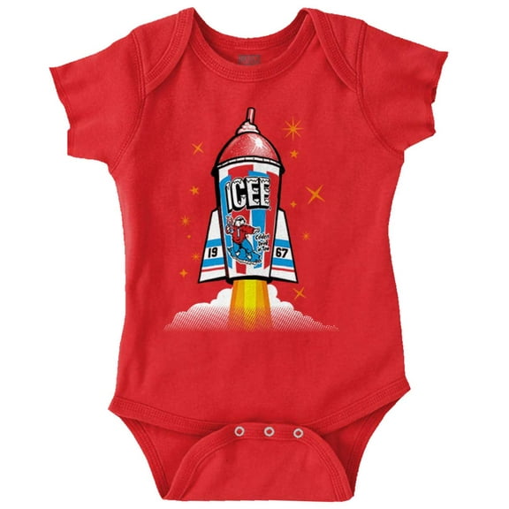 Official Icee Logo Rocket Romper Boys or Girls Infant Baby Brisco Brands 12M