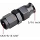 thumbnail image 5 of 6AN AN6 Female Flare to 5/16 3/8 1/4 1/2Fuel Hardline Tube Fitting Adapter Aluminum, 5 of 5