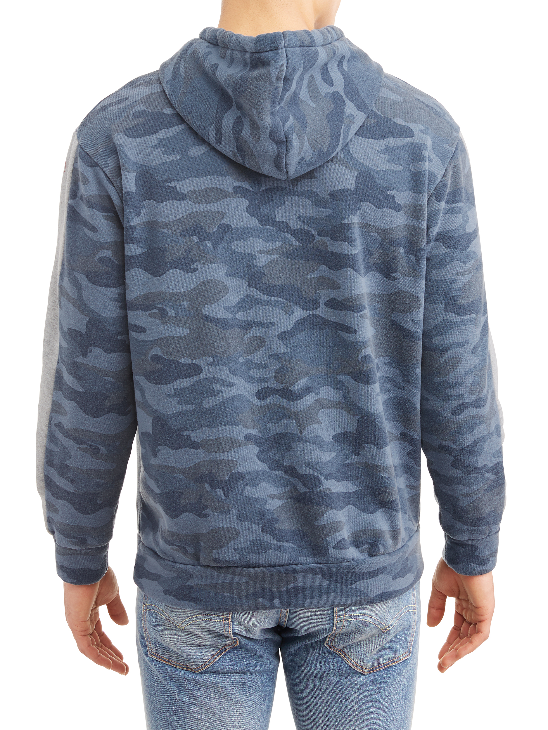 Pnw Men's camo print fleece hood with kangaroo pocket, up to Size 3xl - image 3 of 4
