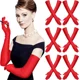thumbnail image 1 of 6 Piezas Guantes Largos Elegantes De Dama Satin Accesorio, 1 of 8