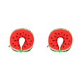 thumbnail image 1 of ZheElen Functional Travel Neck Pillow Comfortable Travel Essential Adjustable Foam Particles Travel Pillow Travel Companion Watermelon 30cm 2Set, 1 of 6