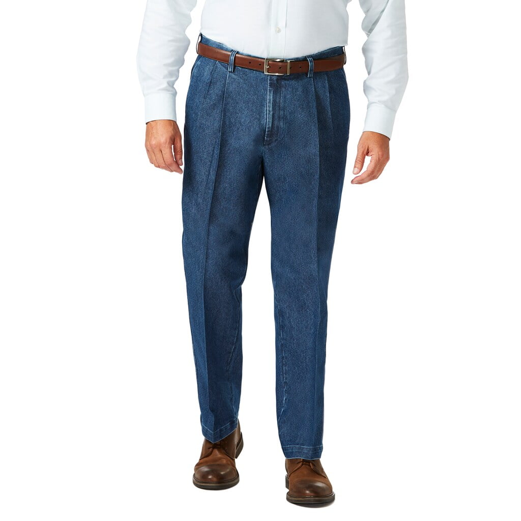 haggar classic fit stretch denim pants