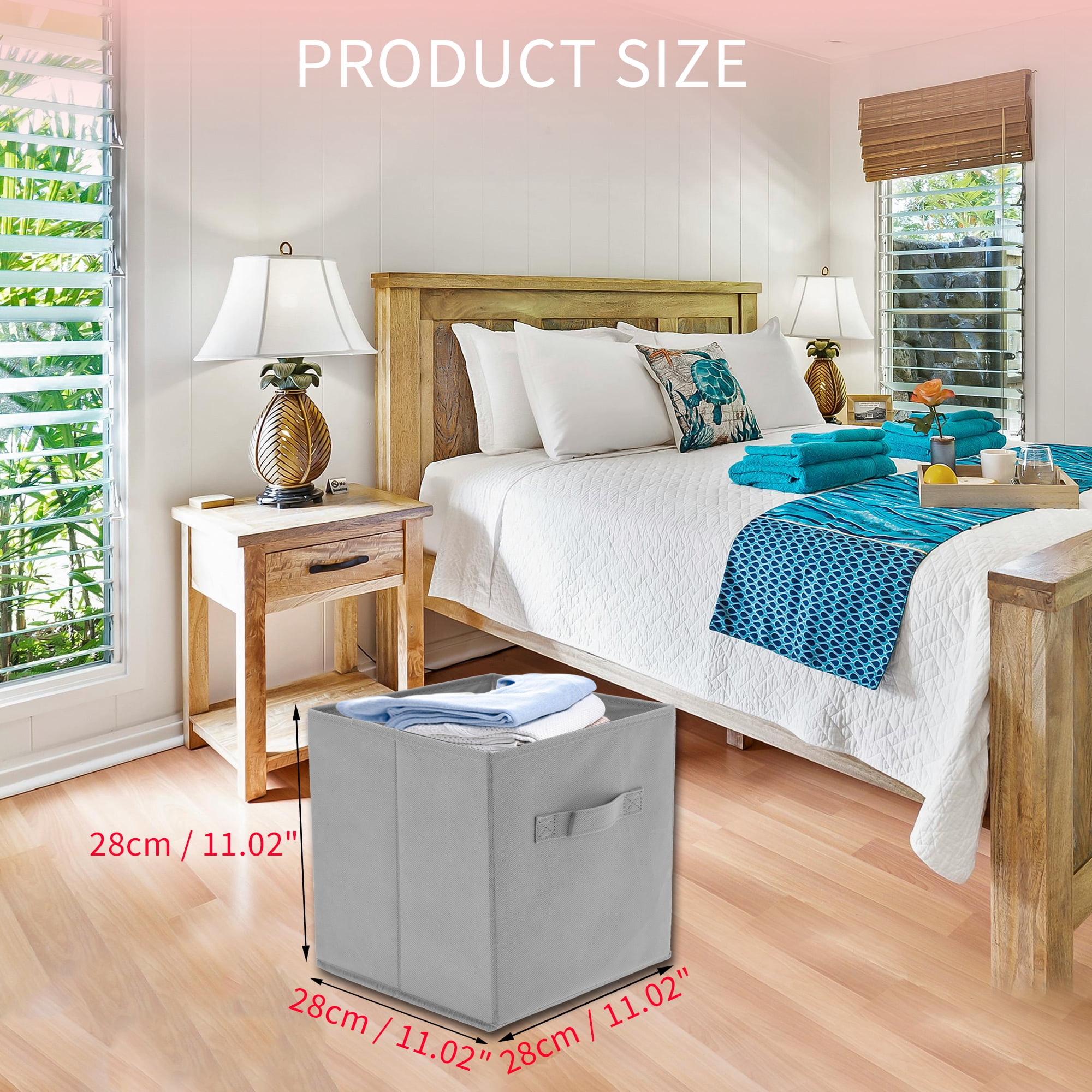 Unique Bargains Versatile Storage Bins for Organizing Space Efficiently Gray