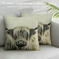 thumbnail image 3 of Creowell Highland Cow Pillow Cover，Multi Size Cow Home Decorative Pillows Cover，Cushion Cover for Couch Sofa Bed (Multi Size), 3 of 5