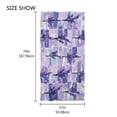 thumbnail image 4 of Ryvnso Lavender on Grid Oversized Beach Towel Microfiber Bath Blankets Swimming Fitness 37" x 74", 4 of 5
