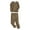 Brown, variant on Toddler Kids Girls Boys Soft Comfy 2pcs Set Long Sleeve Shirts and Pants Sets 8-9 Years