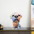 thumbnail image 4 of Colección moderna de decoración de estatuils de perros, escultura coleccionable de decoración de estatua colori con fondo antideslizante p - Perro cabeza B Sunnimix Escultura de estatuilla, 4 of 7