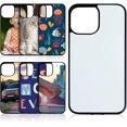thumbnail image 1 of 6 Pieces Sublimation Blank Phone Case Cover Blank Printable Phone Case for DIY Customize Heat Press Rubber Protective Case (Compatible with iPhone 12 Pro Max), 1 of 7