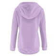 thumbnail image 4 of Aayomet Womens Hoodies Pullover Hoodies for Women Camo Leopard Print Tops Pullover Hooded Sweatshirt Drawstring with Pocket,Purple X-L, 4 of 5
