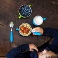 thumbnail image 4 of Innobaby Din Din Smart Stainless Steel 11 oz Feeding Bowl with Handles for Babies, Toddlers and Kids. BPA free, Green, 4 of 9