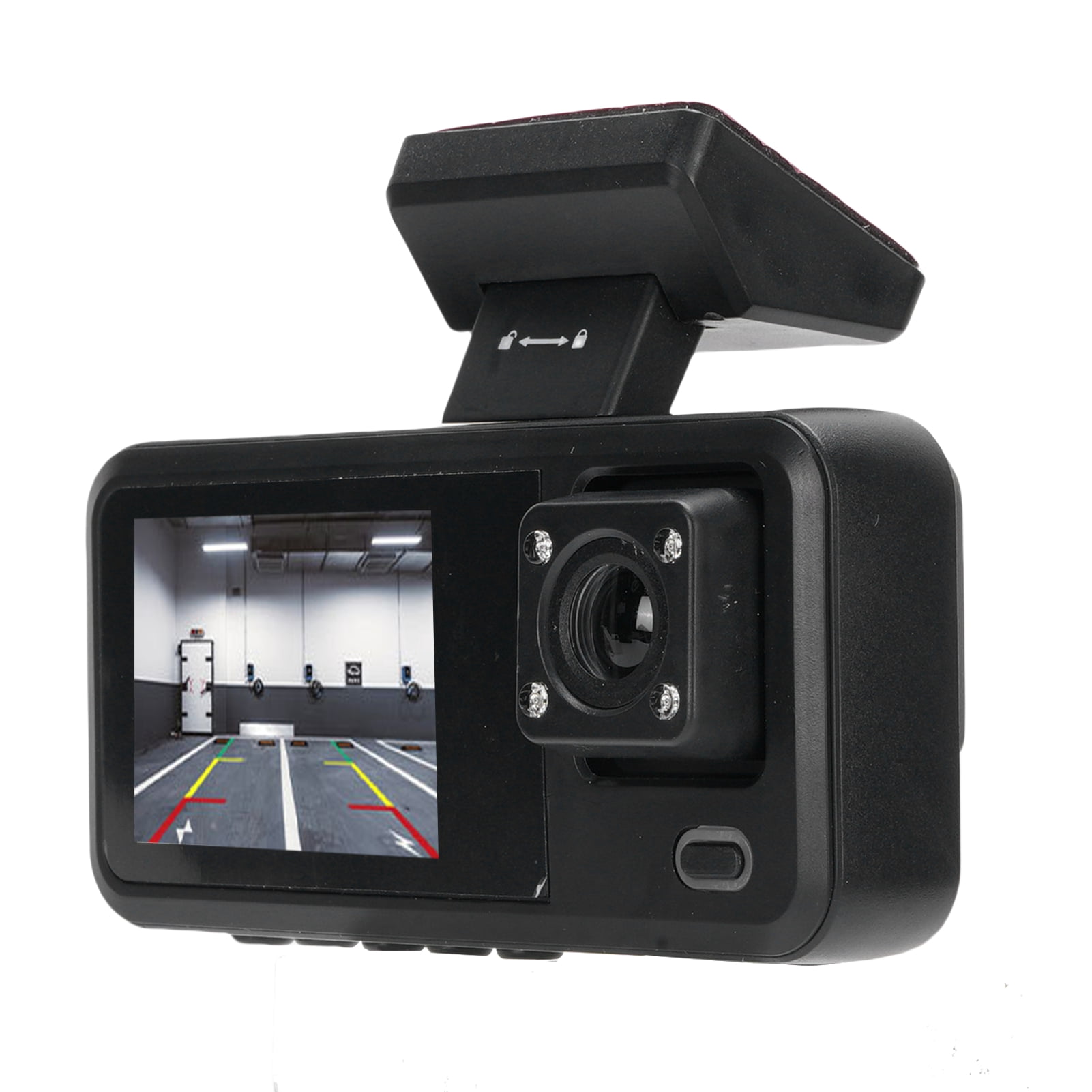 3 Channel Dash Cam, 150mAh Battery 1080P Dash Cam with 32GB Card for Outdoor