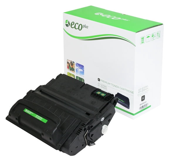 EcoPlus Brand Replacement for HP 38A (Q1338A) Toner Cartridge, Black, 12k Yield