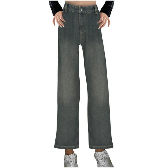 Bogo Cheap Jeans For Women Under 10 Dollars Baggy Women'S Business Casual Pants Pants For Women Pull On Stretchy Plus Size Jean Trousers For Curvy Women