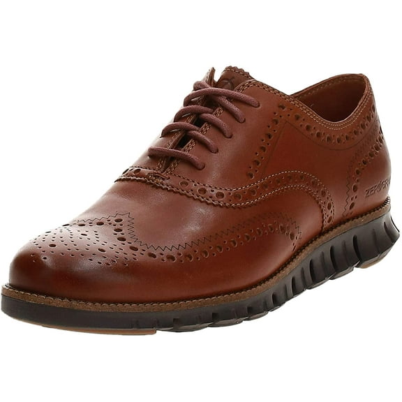 Cole Haan Men's Zerogrand Wing Ox LEATHER LACEUP Shoes, British Tan/Java (13, British Tan/Java)