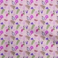 thumbnail image 1 of oneOone Cotton Jersey Light Pink Fabric Lemon With Leaf Craft Projects Decor Fabric Printed By The Yard 58 Inch Wide, 1 of 4