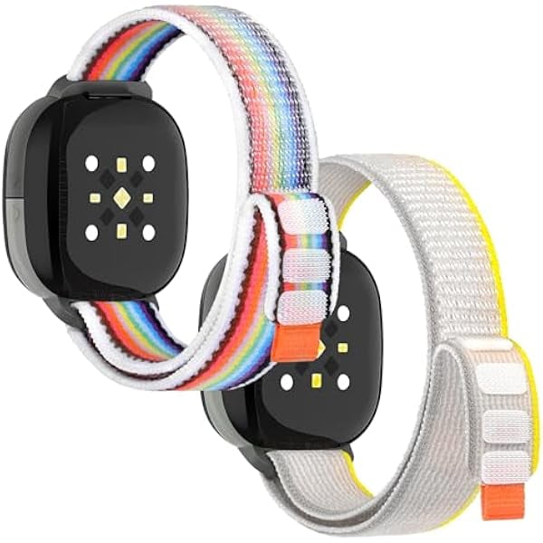 wonima11 Nylon Bands Compatible with Google Fitbit Ace LTE (2024), 2 Pack Sport Adjustable Breathable Strap, Solo Loop Nylon Replacement Wristband for Kids Fitbit Ace LTE Bands Boys Girls