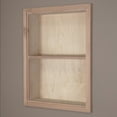 thumbnail image 2 of 14x18 Unfinished Recessed Sloane Wall Niche (w/ plain back and one fixed shelf) by Fox Hollow Furnishings, 2 of 2