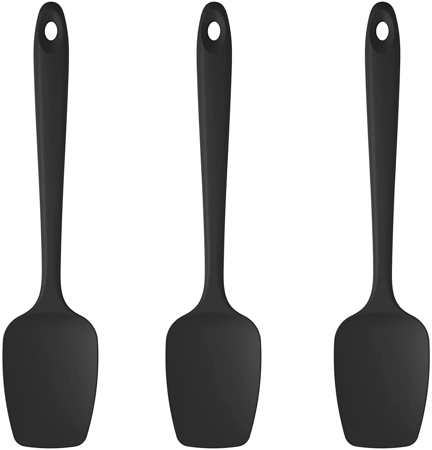 UTaste 600ºF Heat Resistant Silicone Spoon Spatulas 3 Piece Set, Non