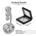 thumbnail image 2 of Dosaele 14G Belly Button Ring Candy Navel Rings Belly Button Piercing Rose Gold, 2 of 7