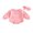 Pink, variant on Suealasg Baby Girl Fall One Piece Clothes 3 6 12 18 Months Infant Girl Long Sleeve Bow Print Romper Bodysuit Headband Newborn Girl Autumn Playsuit