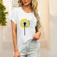thumbnail image 2 of Zunfeo Summer Tops for Women 2025 Short Sleeve Graphic T Shirts Casual Cozy Flroal Ladies Shirts White L, 2 of 6