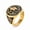 Gold color, variant on Christian Cross Pattern Men's gold color Templar Knight Crusader Knight Ring Accessories Party 14K Yellow Gold Jewelry Gift