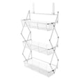 thumbnail image 1 of Shoe Mountain Metal Indoor Outdoor Over the Door Hanging Foldable Rack, White, 1 of 8