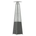 thumbnail image 2 of Merrick Lane Stainless Steel Pyramid Shape Portable Outdoor Patio Heater - 7.5 Feet Tall in Slate Gray, 2 of 11