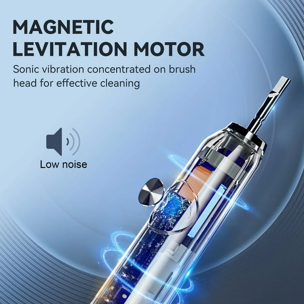 JTF Sonic Electric Toothbrush for Adults and Kids with Travel Case and 6 Brush Heads, 5 Modes 40000 VPM Rechargeable Power Toothbrush with Wireless Charger, IPX7 Waterproof... JTF Sonic Electric Toothbrush for Adults and Kids with Travel Case and 6 Brush Heads, 5 Modes 40000 VPM Rechargeable Power Toothbrush with Wireless Charger, IPX7 Waterproof... - Image 4