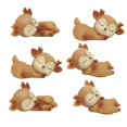 thumbnail image 1 of 6x Adornos de cervatillo Figuras de ciervo 2x Style02 y 2x Style03 y 2x Style06, 1 of 9