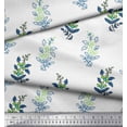 thumbnail image 3 of Soimoi Poly Georgette Fabric Leaves & Floral Block Fabric Prints by Yard 42 Inch Wide, 3 of 4