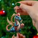 thumbnail image 2 of Colgante Navideño Con Forma De Dragón Volador Colgantes Para Árbol De Navidad Adornos Para El Coche Decoraciones Para El Hogar Colgante Plano De Acrílico, 2 of 4