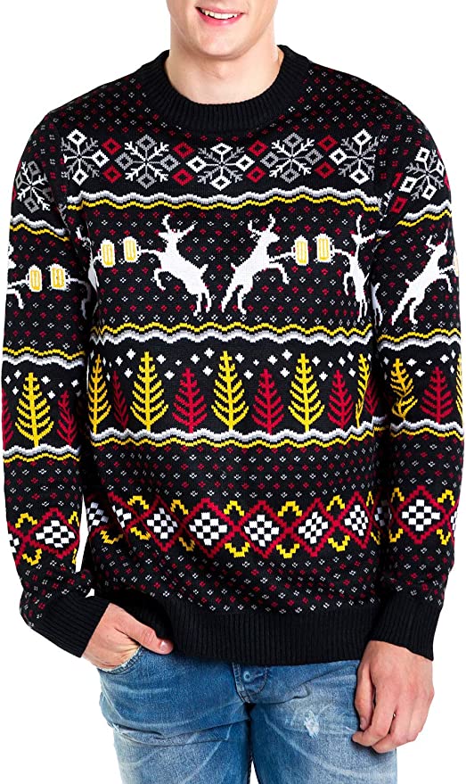 Men's Caribrew Reindeer Cheersing Ugly 