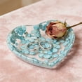 thumbnail image 6 of karymi Heart Shaped Resin Bowl with Beautiful Stone Chip Patterns, 3-Inch Transparent Decorative Trinket Dish for Jewelry and Gifts Gifts for Men Womens Gifts Family Gifts, 6 of 7
