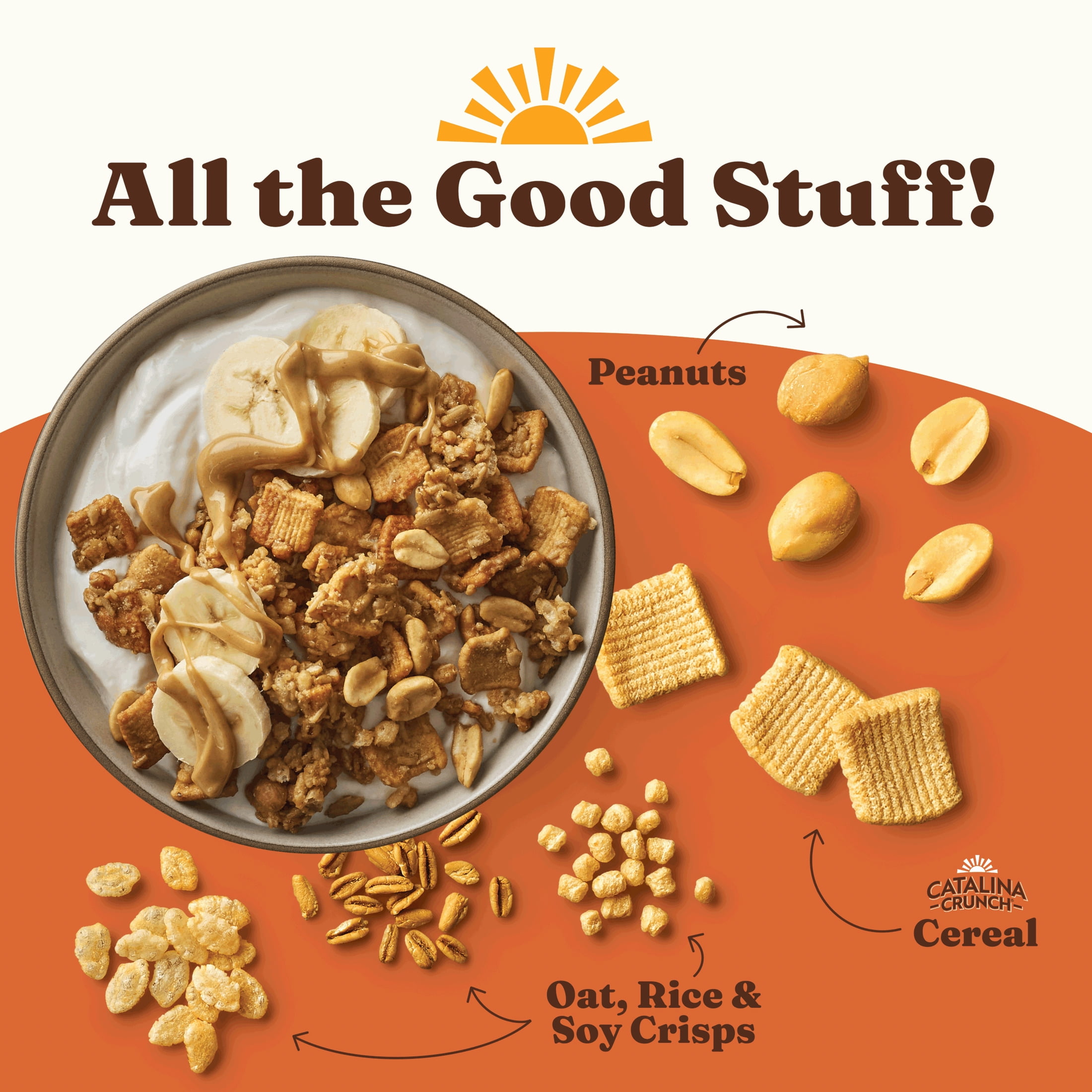 (5 pack) Catalina Crunch Protein Granola, Peanut Butter, 8 oz