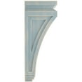 thumbnail image 3 of Ekena Millwork 4"W x 4"D x 12"H Arts and Crafts Wood Vintage Decor Corbel, Driftwood Blue, 3 of 6