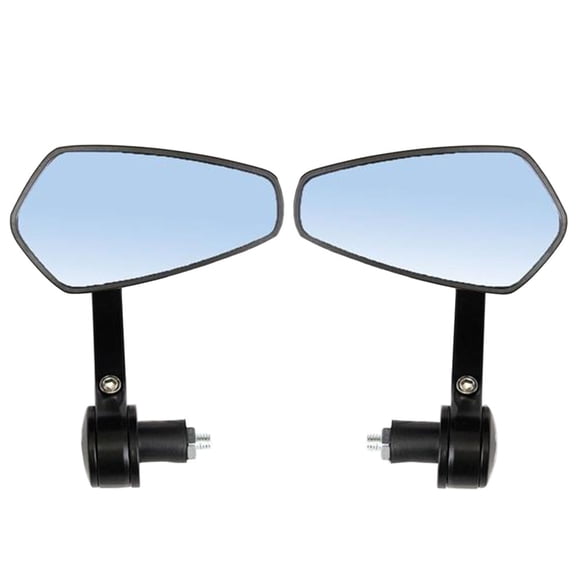 1 par de 7/8 "motocicleta CNC Billet aluminio 22 manillar barra montaje final deslumbramiento espejo retrovisor deportivo espejos laterales
