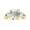 Yellow Gold, variant on 1 Carat 14K White Gold Designer Twisting Eternity Channel Set Four Prong Heart Shape Diamond Engagement Ring (0.5 Ct D Color I1 Clarity Center Stone)